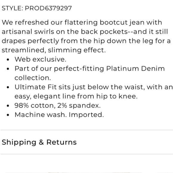 Chico's Platinum White Bootcut Jeans Size 6 / Chico's Size 0.5 Mid Rise Jeans - Picture 12 of 12